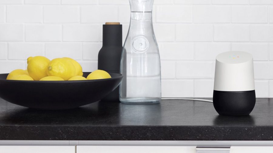 google home in the kitchen