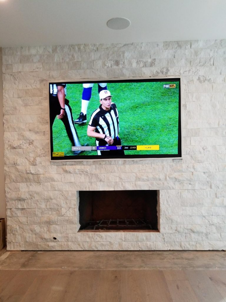 mounting TV over fireplace