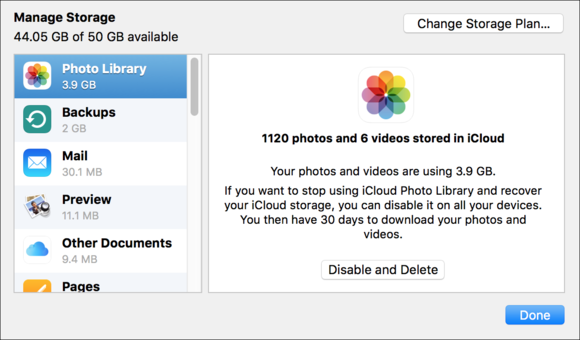 iPhone storage iCloud iCloud storage breakdown