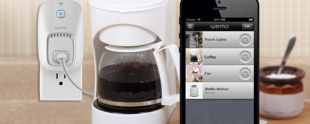 WeMo smart plugs are great for a post-NYE party. smart-plugs-coffee-wemo