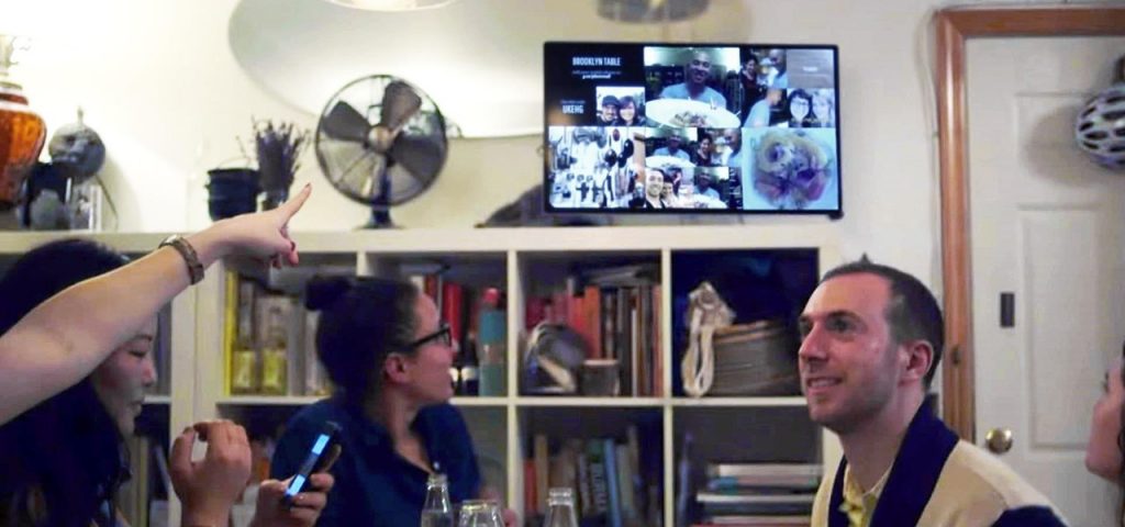 Stream movies this NYE with your smart home. chromecast-at-party