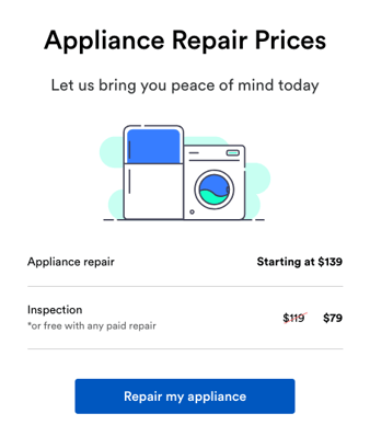 Puls appliance repair prices