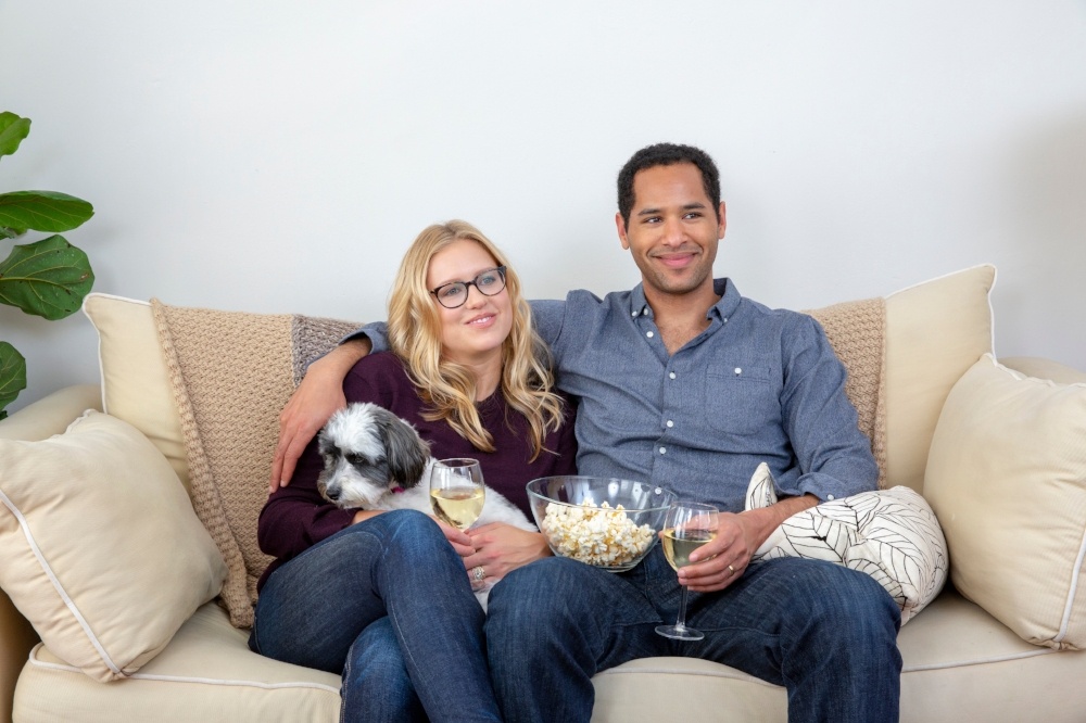 couple watching TV