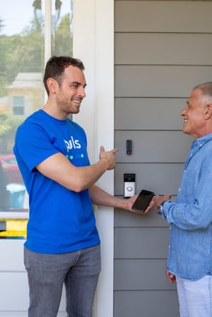 Ring smart doorbell installation Puls