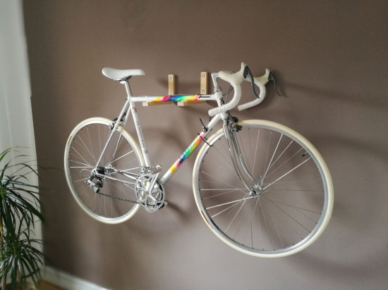 adhesive bike wall mount