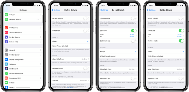 Do not disturb iOS 12