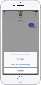 iPhone can't send messages