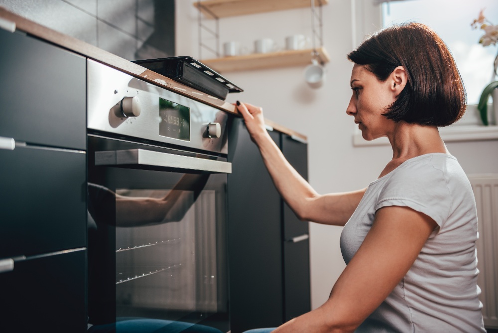 checking an oven