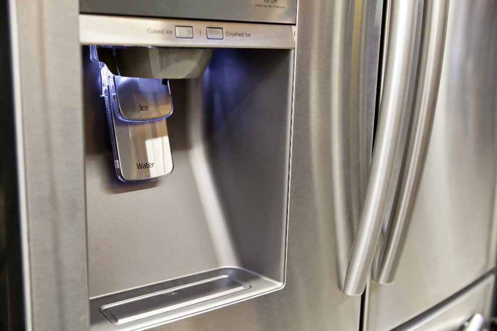 water dispenser on fridge